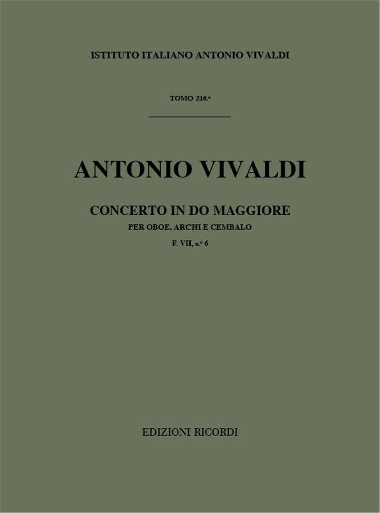 Concerti Per Ob., Archi E B.C.: In Do Rv 447